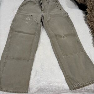 Carhartt Men's Double Knee Dungaree Fit Washed Duck Utility Work Pant- 32x30